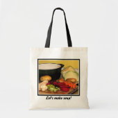 Laten we groentesoep maken! tote bag (Voorkant)