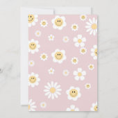 Laten we Groovy Retro Sunshine Daisy Verjaardag ha Kaart (Achterkant)