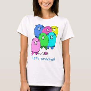 Laten we haken! Fluffy schapen en garen gepersonal T-shirt