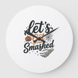 Laten we Halloween Pompoen Vernielen Grote Klok