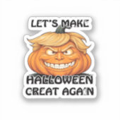 Laten we Halloween weer klassiek maken Sticker (Voorkant)