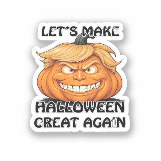 Laten we Halloween weer klassiek maken Sticker (Voorkant)