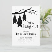 Laten we Halloweenfeest geven Kaart (Staand voorkant)