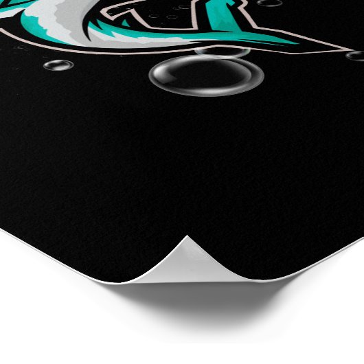 Laten we Hammered Funny Hammerhead Shark halen Poster (Hoek)