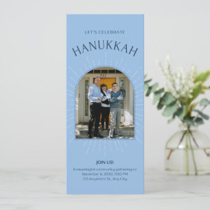 Laten we Hanukkah vieren kaart
