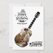 Laten we Happy Birthday blijven zingen Fotokaart Kaart (Voorkant)