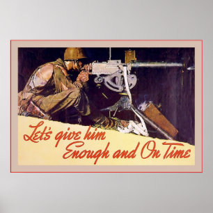 Laten we hem genoeg ~  Tweede Wereldoorlog geven Poster