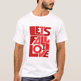 "Laten we Herfsten in de liefde" - Romantische Quo T-shirt