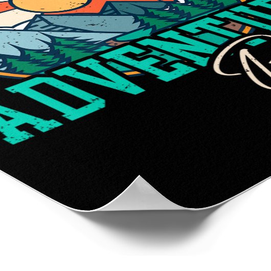 Laten we het 1e klas avontuur beginnen plezier ter poster (Hoek)