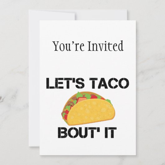 Laten we het aan Taco overhandigen Kaart (Voorkant)