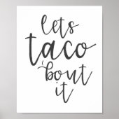 Laten we het aan Taco overhandigen Poster (Voorkant)