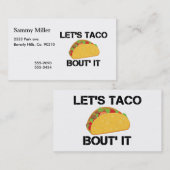 Laten we het aan Taco overhandigen Visitekaartje (Voorkant / Achterkant)