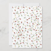 Laten we het aangestoken leuke rendieren feestdage kaart (Achterkant)