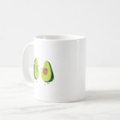 LATEN WE HET AVOCUDDLE, AVOCADO-ONTWERP VERMIJDEN KOFFIEMOK (Voorkant links)