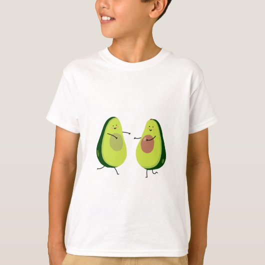 LATEN WE HET AVOCUDDLE, AVOCADO-ONTWERP VERMIJDEN T-SHIRT (Voorkant)
