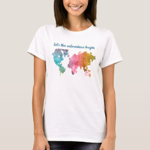 Laten we het avontuur beginnen met een kleurrijke t-shirt