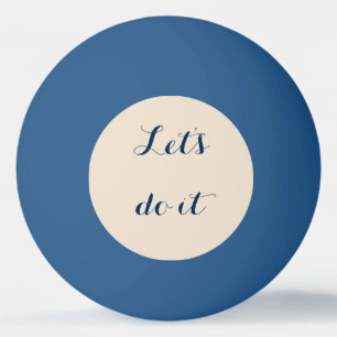 Laten we het doen. pingpongballen