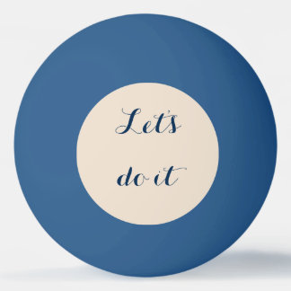 Laten we het doen. pingpongballen