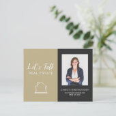 Laten we het Echte Briefkaart van het Contact van (Staand voorkant)