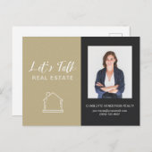 Laten we het Echte Briefkaart van het Contact van (Voorkant / Achterkant)