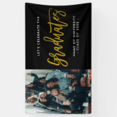 Laten we het Graduates Group fotofeest vieren Spandoek (Verticaal)