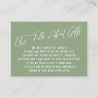 Laten we het hebben over Gifts Handwriting Sage Gr