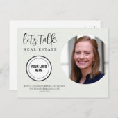 Laten we het hebben over onroerend goed briefkaart (Voorkant / Achterkant)