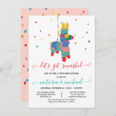 Laten we het helemaal maken Funny Piñata Baby Show Kaart (Voorkant / Achterkant)