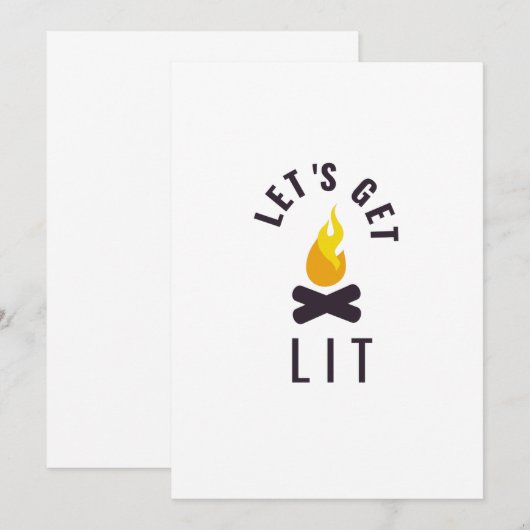 Laten we het kampvuur aansteken kaart (Voorkant / Achterkant)