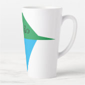 Laten we het kleurrijke geometrische koffiebeker d latte mok (Rechts)
