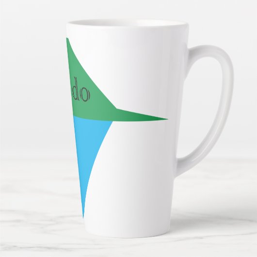 Laten we het kleurrijke geometrische koffiebeker d latte mok (Rechts)