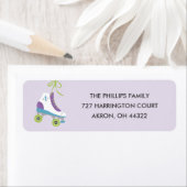 Laten we het label Roll Address Label - Violet (Insitu)