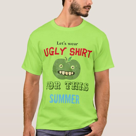 Laten we het lelijke shirt voor deze zomer mannen (Voorkant)