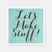 Laten we het maken ・ Craft Party Blauwgroen Servetten (Voorkant)