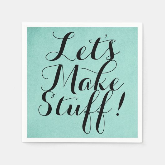 Laten we het maken ・ Craft Party Blauwgroen Servetten (Voorkant)