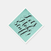 Laten we het maken ・ Craft Party Blauwgroen Servetten (Hoek)