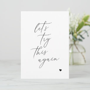 Laten we het nog een keer proberen Wijziging van p Save The Date