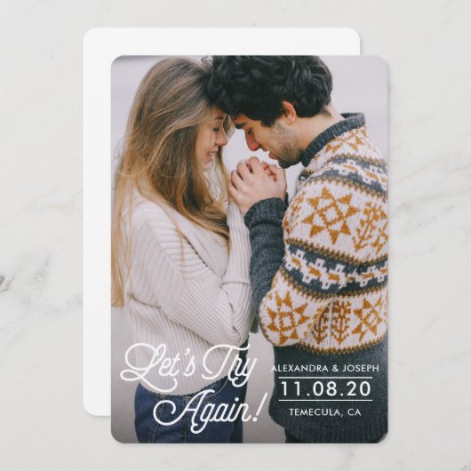 Laten we het opnieuw proberen uitstelkaart kaart (Voorkant / Achterkant)