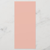 Laten we het Oranje, moderne, minimale huwelijksme Menu (Achterkant)