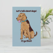 Laten we het over honden hebben kaart (Staand voorkant)