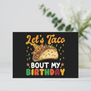 Laten we het over mijn verjaardagsfeestje Cinco De Bedankkaart