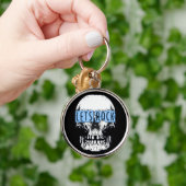 Laten we het Sleutelhanger van Rock Skull Round do (Hand)