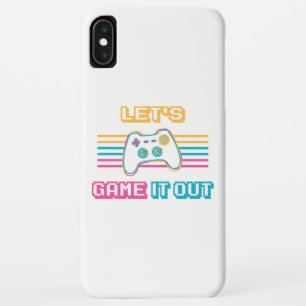 Laten we het uitgamen - Retro stijl iPhone XS Max Hoesje