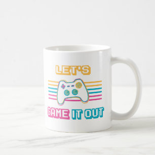 Laten we het uitgamen - Retro stijl Koffiemok