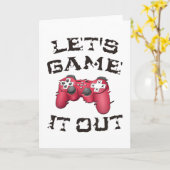 Laten we het uitspelen kaart (Gele Bloem)