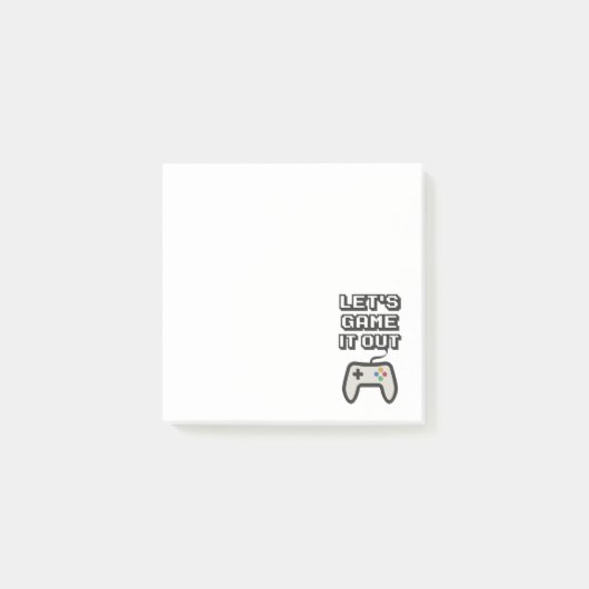 Laten we het uitspelen post-it® notes (Voorkant)