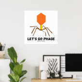 Laten we het virus bacteriofaag gaan uitbroeden poster (Thuiskantoor)
