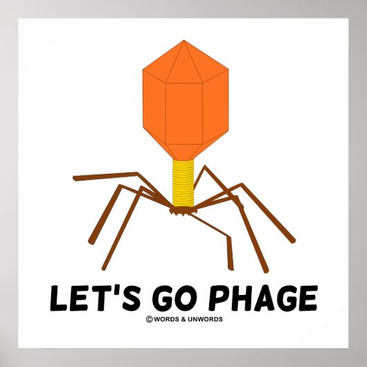 Laten we het virus bacteriofaag gaan uitbroeden poster (Voorkant)