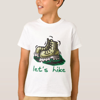 Laten we Hike Green T-shirt