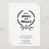 Laten we Jingle en Mingle Kerstfeestdag houden Kaart (Voorkant / Achterkant)